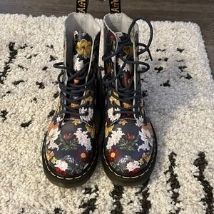 Floral Dr. Martens worn once